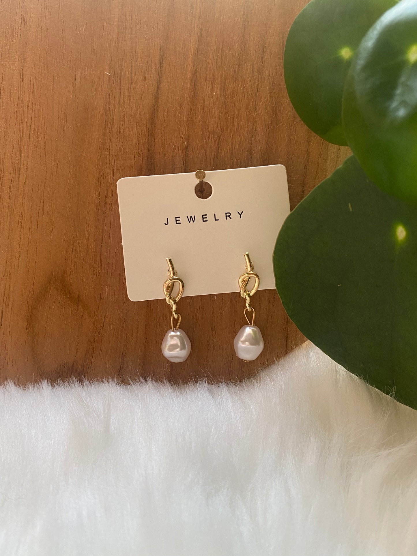 Oorbellen parel hanger