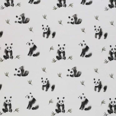 Stof panda beren
